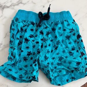 Vilebrequin Turquoise Turtle Pattern Shorts